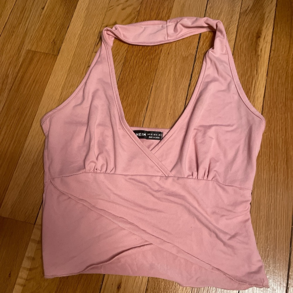 Pink crop top XS